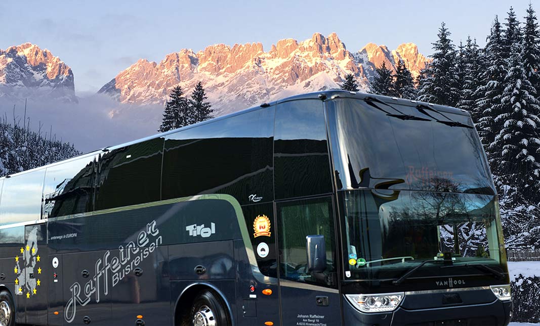 Bus Vereine Betriebe Schulbus und Ausflugsfahrten Tirol